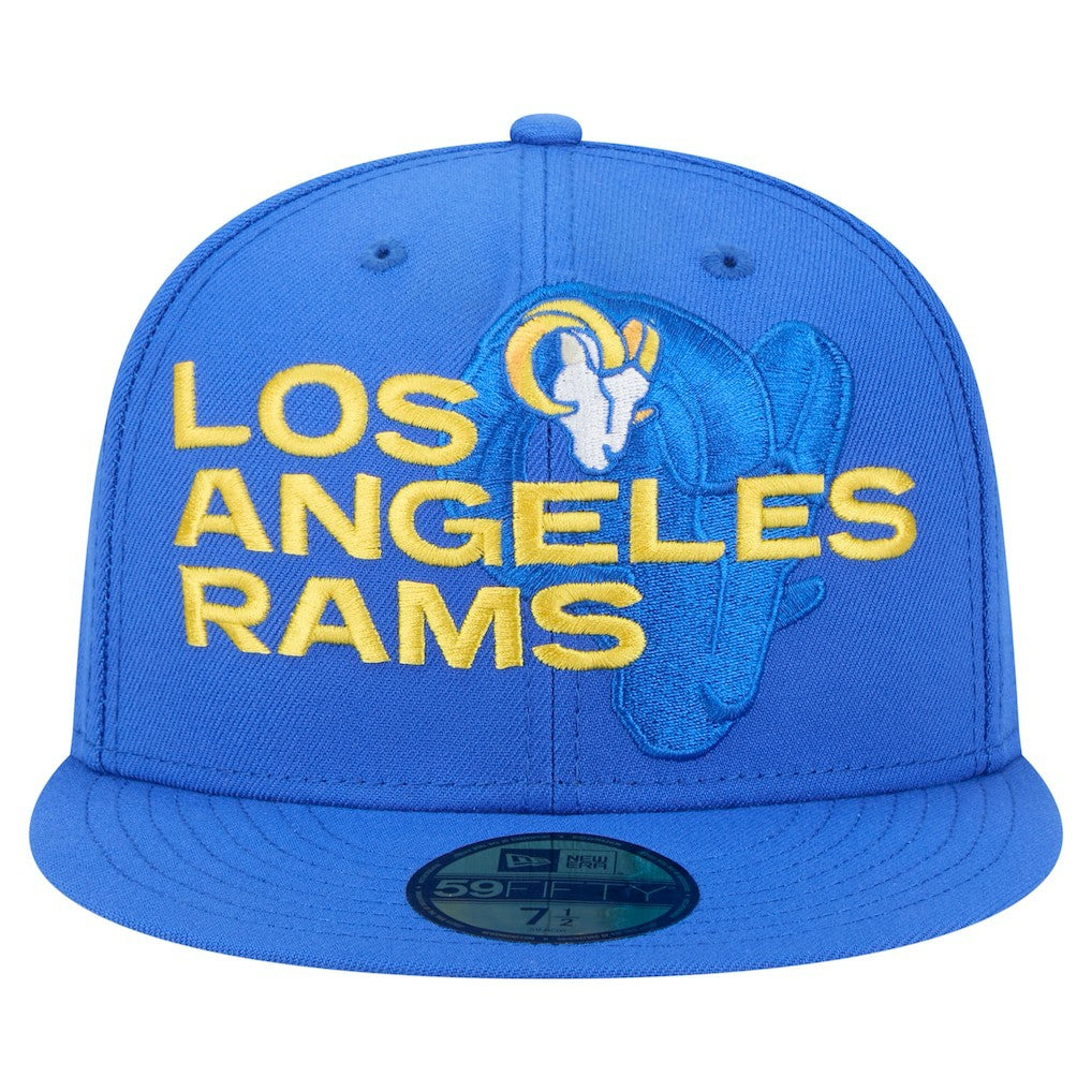 NFL Los Angeles Rams Overlap Wordmark 59FIFTY Fitted Hat
