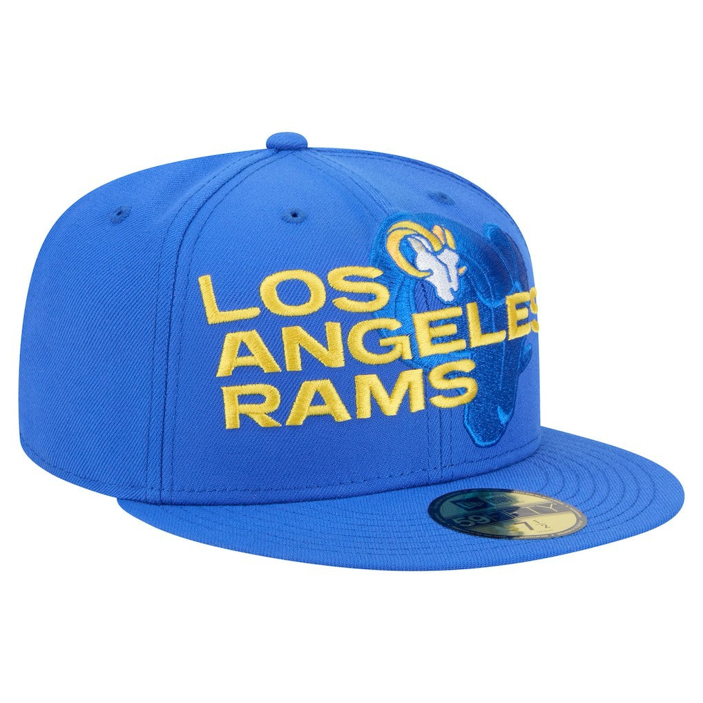 NFL Los Angeles Rams Overlap Wordmark 59FIFTY Fitted Hat