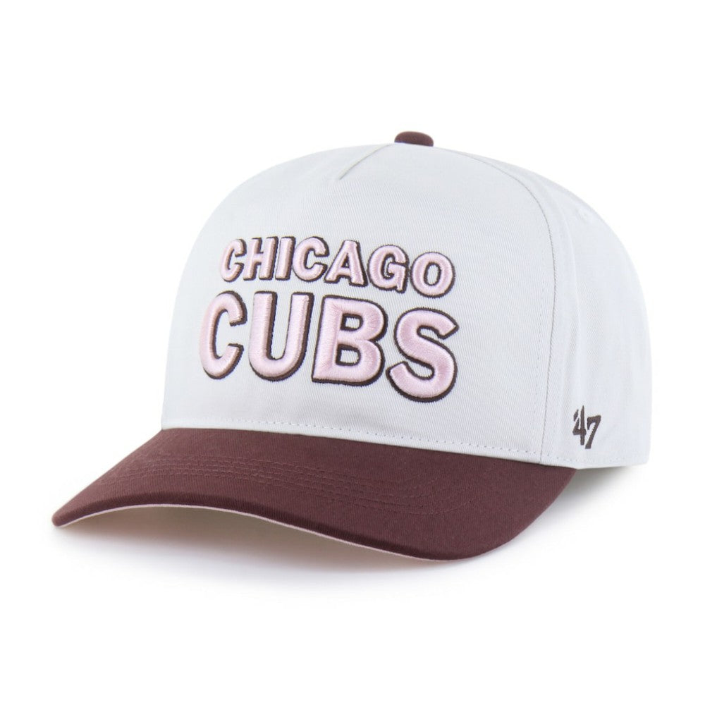 Chicago Cubs Unisex Love Letter Adjustable Hitch Hat - Stone/Burgundy | 47 brand