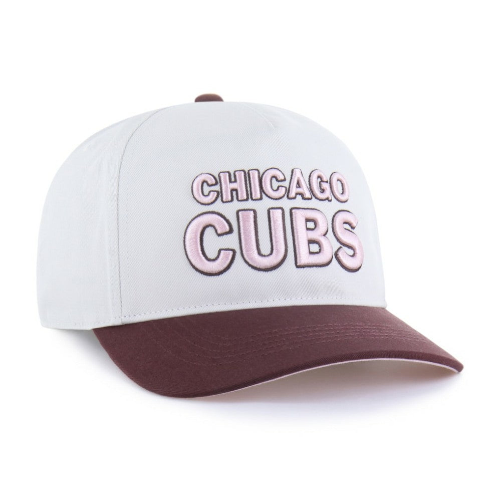 Chicago Cubs Unisex Love Letter Adjustable Hitch Hat - Stone/Burgundy | 47 brand