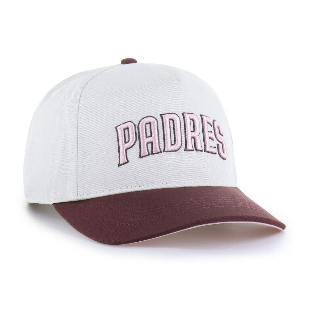 San Diego Padres Unisex Love Letter Adjustable Hitch Hat - Stone/Burgundy | 47 brand