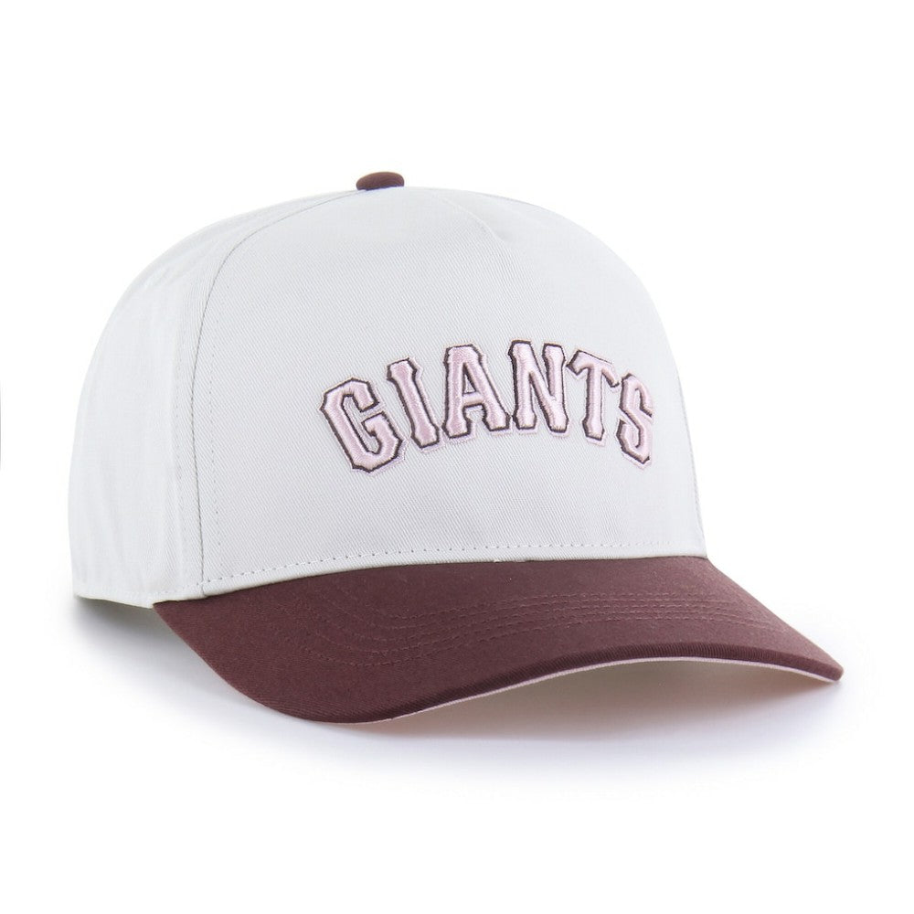 San Francisco Giants Unisex Love Letter Adjustable Hitch Hat - Stone/Burgundy | 47 brand