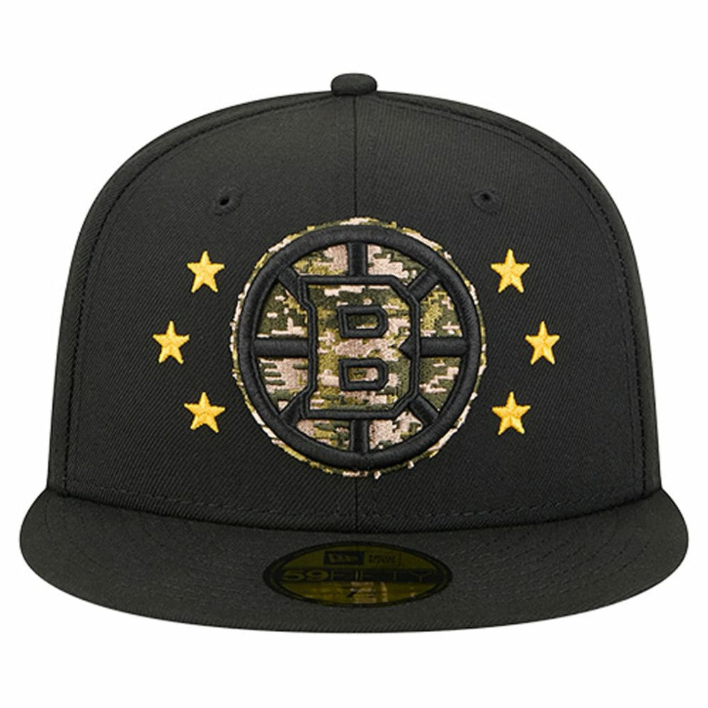 Boston Bruins New Era Military Appreciation Digital Camo Stars 59FIFTY Fitted Hat