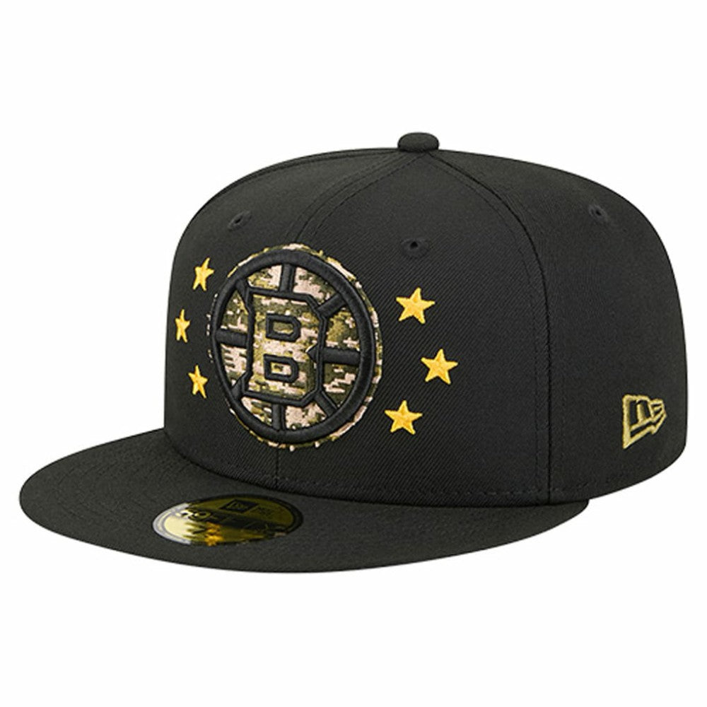 Boston Bruins New Era Military Appreciation Digital Camo Stars 59FIFTY Fitted Hat