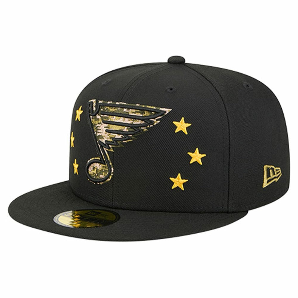 St. Louis Blues New Era Military Appreciation Digital Camo Stars 59FIFTY Fitted Hat