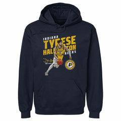 Tyrese Haliburton Indiana Pacers 500 Level Slant Pullover Hoodie - Navy for sale