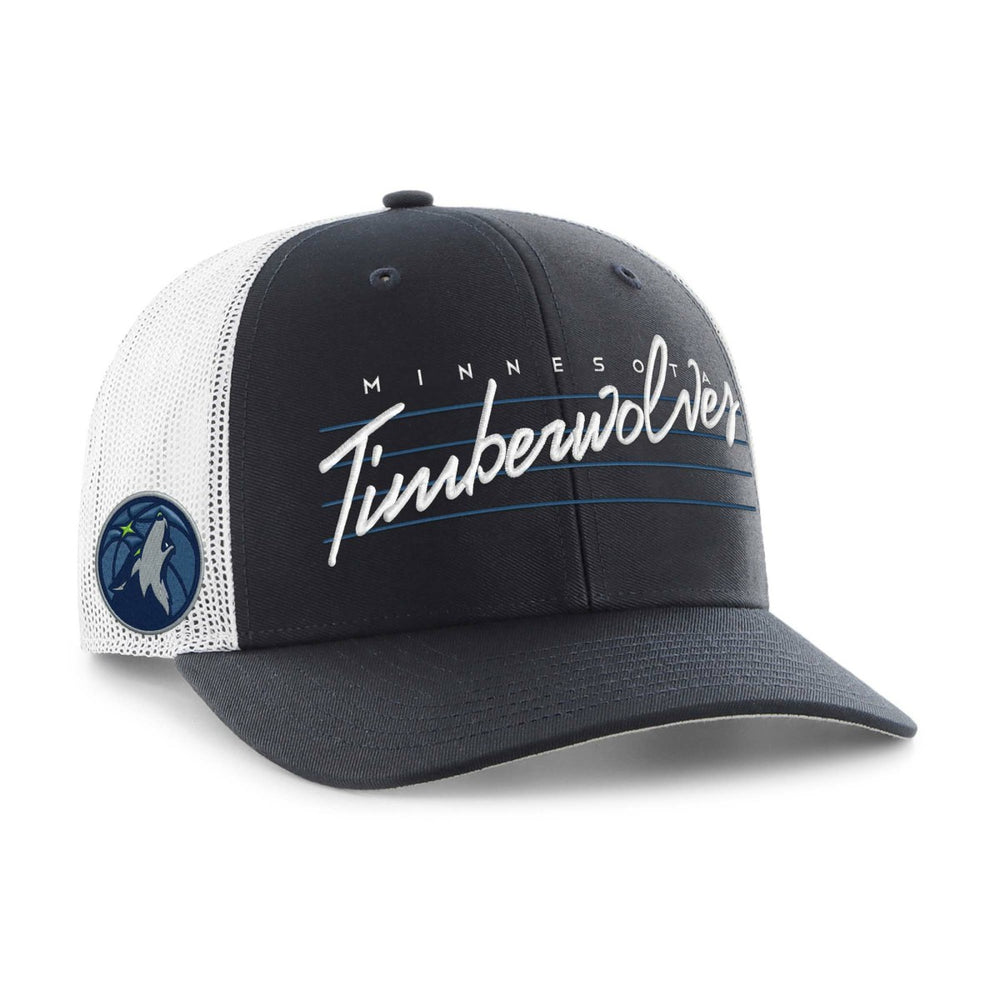 Minnesota Timberwolves '47 Downburst Trucker Adjustable Hat - Navy | 47 brand shop