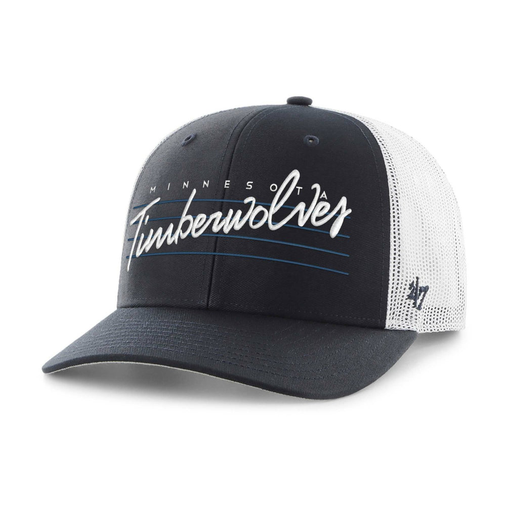 Minnesota Timberwolves '47 Downburst Trucker Adjustable Hat - Navy | 47 brand shop