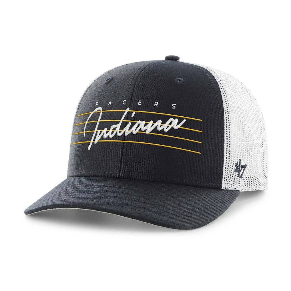 Indiana Pacers '47 Downburst Trucker Adjustable Hat - Navy | 47 brand outlet