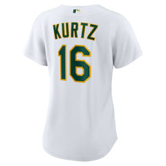 Nick Kurtz Athletics Women's Home Replica Player Jersey - White | Nike