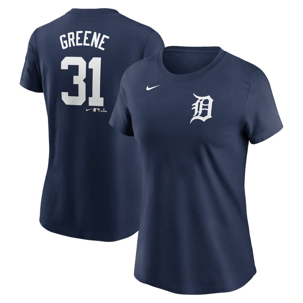 Riley Greene Detroit Tigers Women's Cooperstown Collection Fuse Name & Number T-Shirt - Navy | Nike