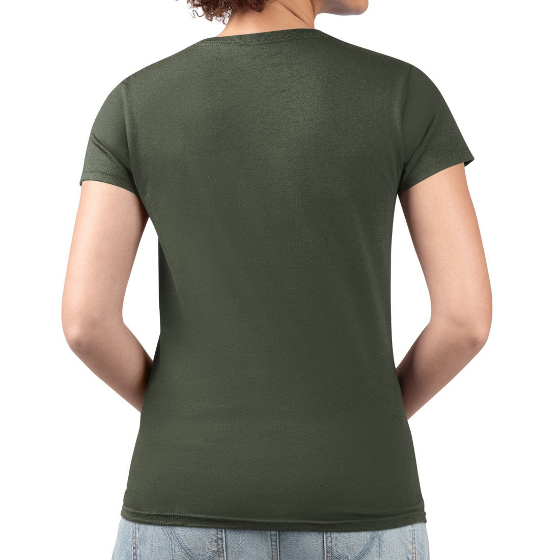 NFL Green Bay Packers G-III 4Her by Carl Banks Women's Super-Slim Fit Lightweight Pinstripe Circle V-Neck T-Shirt