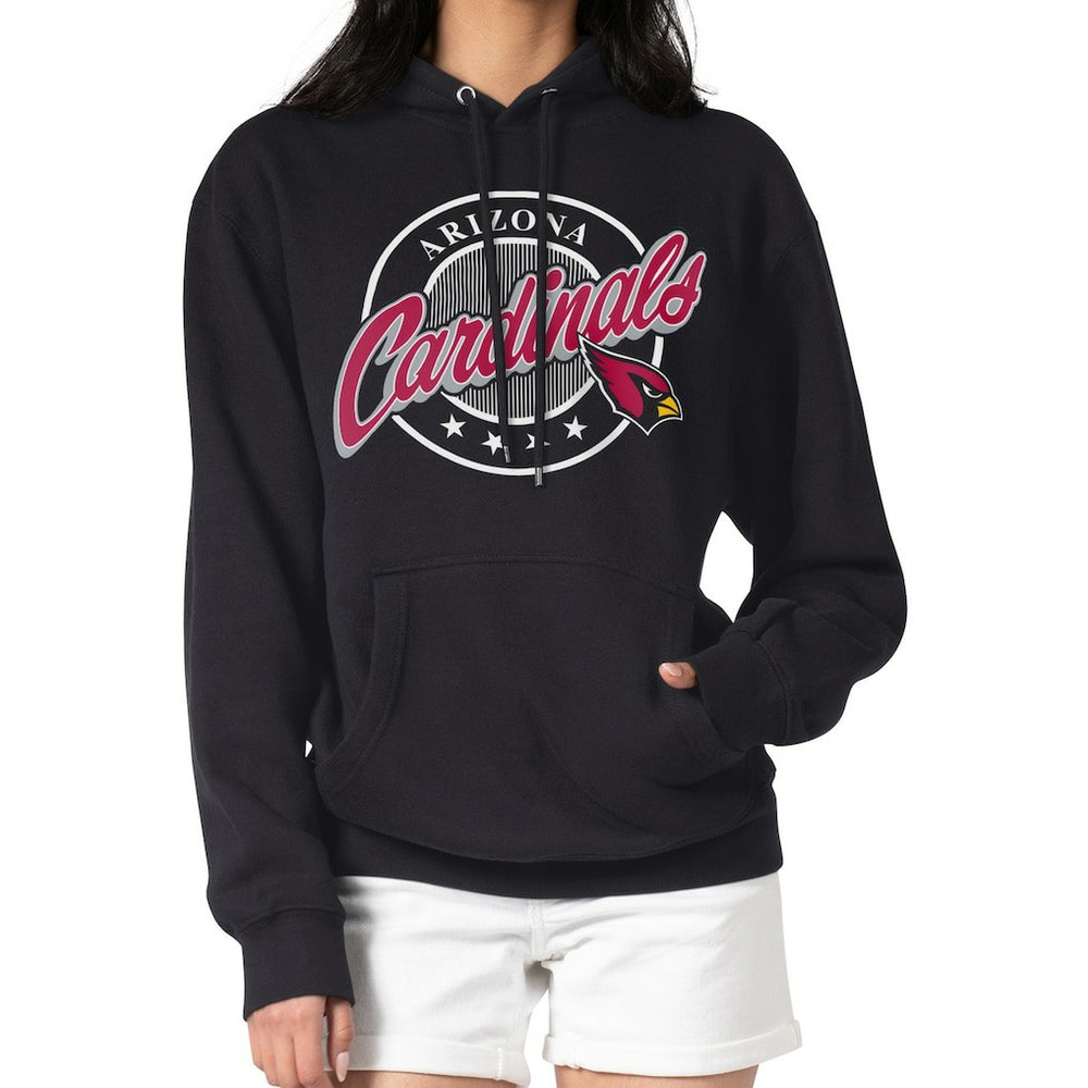 NFL Arizona Cardinals G-III 4Her by Carl Banks Women's Pinstripe Circle Fleece Pullover Hoodie
