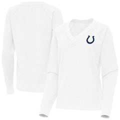 NFL Indianapolis Colts Antigua Women's Varsity Tri-Blend V-Neck Long Sleeve T-Shirt