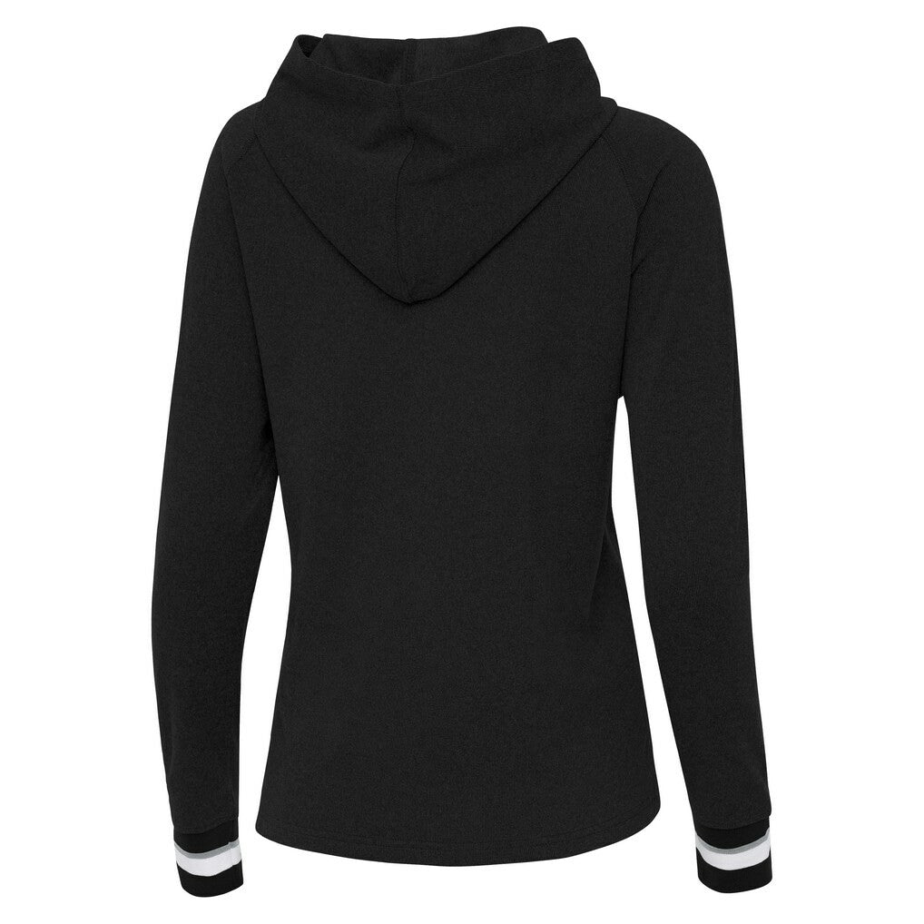 NFL Las Vegas Raiders Antigua Women's Trek Raglan Pullover Hoodie