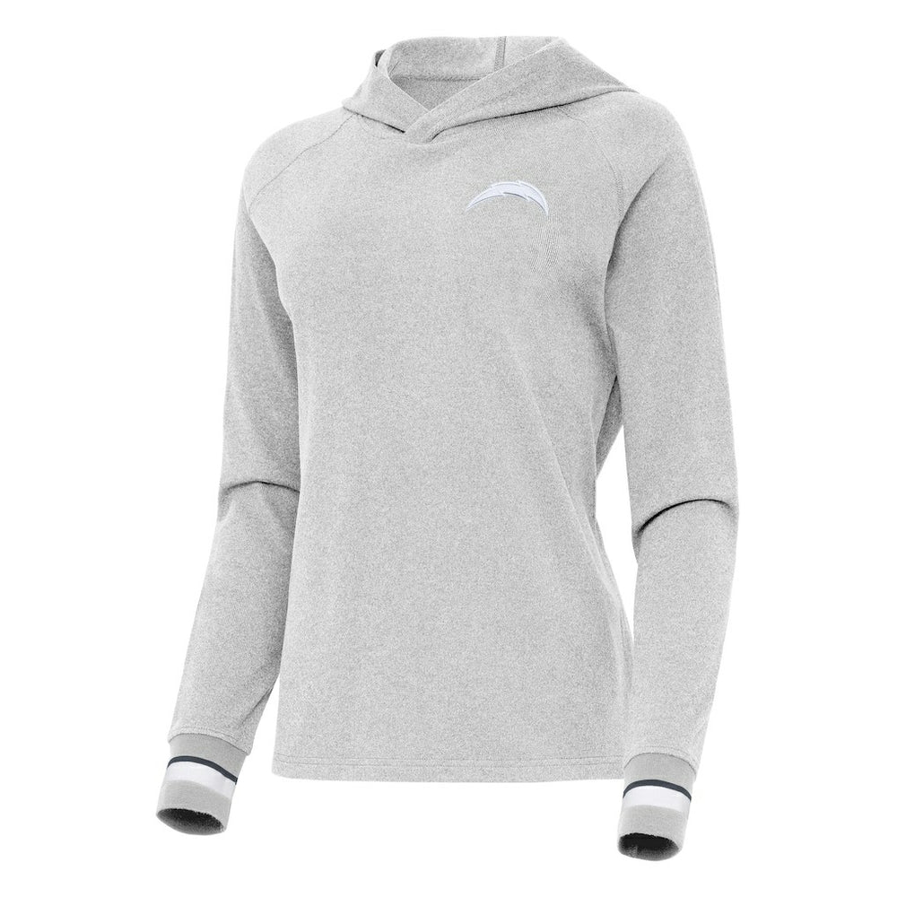 NFL Los Angeles Chargers Antigua Women's Trek Raglan Pullover Hoodie