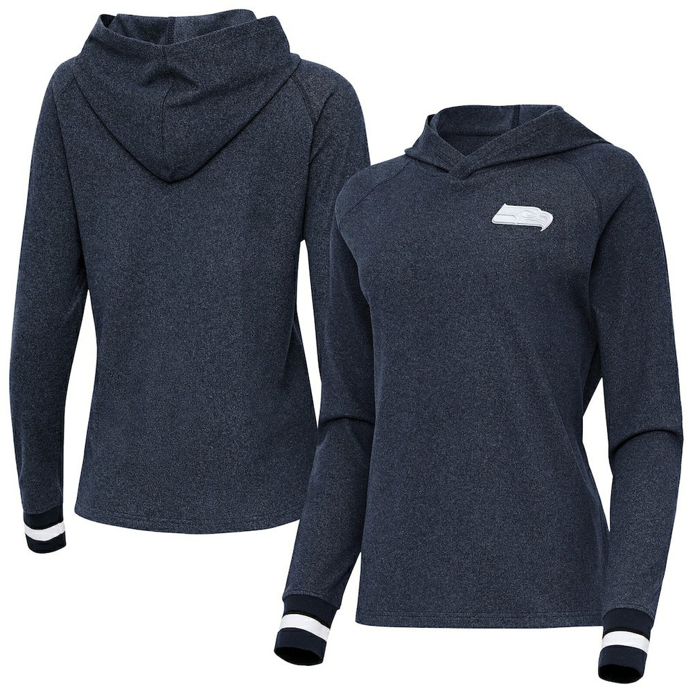 NFL Seattle Seahawks Antigua Women's Trek Raglan Pullover Hoodie