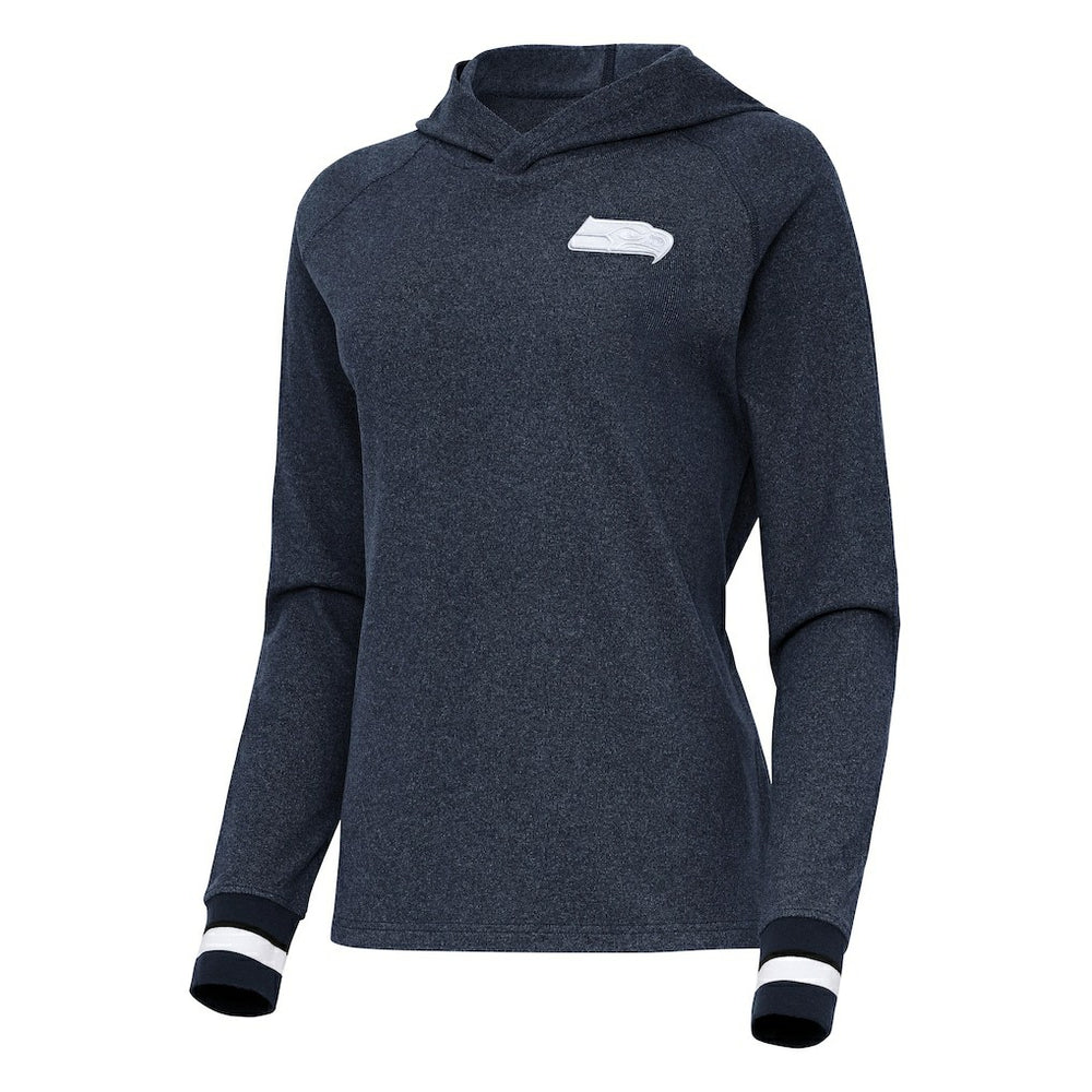 NFL Seattle Seahawks Antigua Women's Trek Raglan Pullover Hoodie