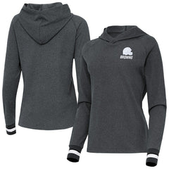 NFL Cleveland Browns Antigua Women's Trek Raglan Pullover Hoodie