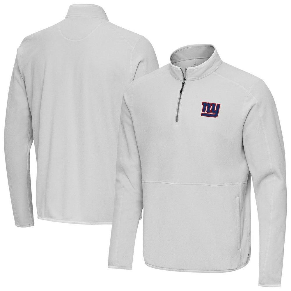 NFL New York Giants Antigua Step Up Quarter-Zip Pullover
