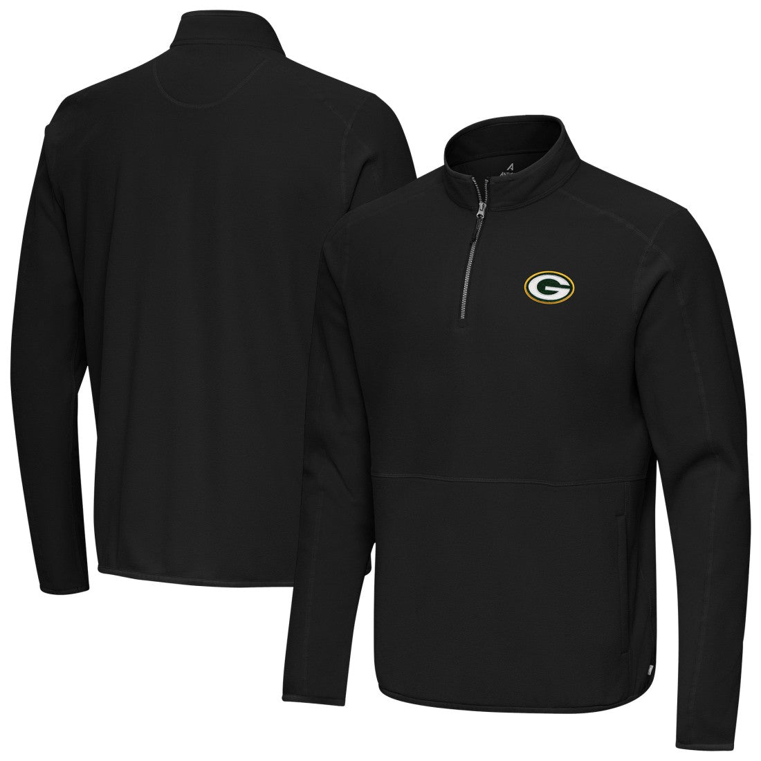 NFL Green Bay Packers Antigua Step Up Quarter-Zip Pullover