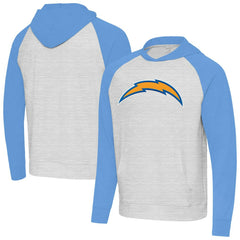 NFL Los Angeles Chargers Antigua Urgent Raglan Pullover Hoodie