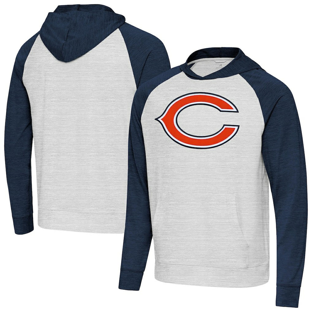 NFL Chicago Bears Antigua Urgent Raglan Pullover Hoodie