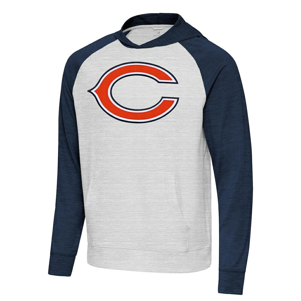 NFL Chicago Bears Antigua Urgent Raglan Pullover Hoodie