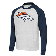 NFL Denver Broncos Antigua Urgent Raglan Pullover Hoodie