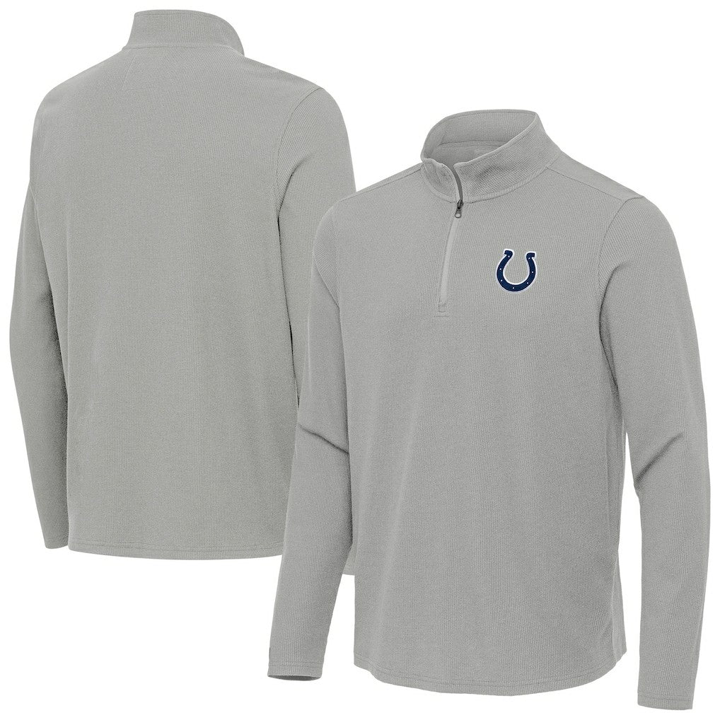 NFL Indianapolis Colts Antigua Sync Tri-Blend Quarter-Zip Pullover