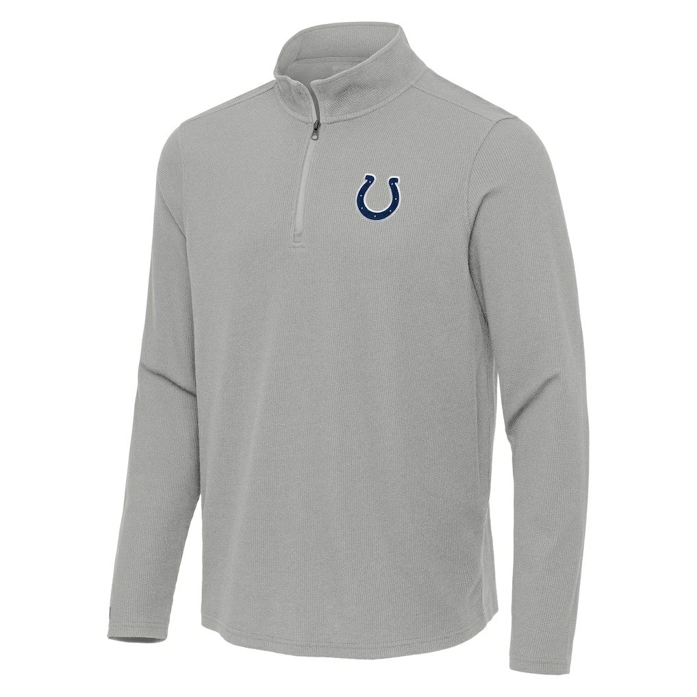 NFL Indianapolis Colts Antigua Sync Tri-Blend Quarter-Zip Pullover