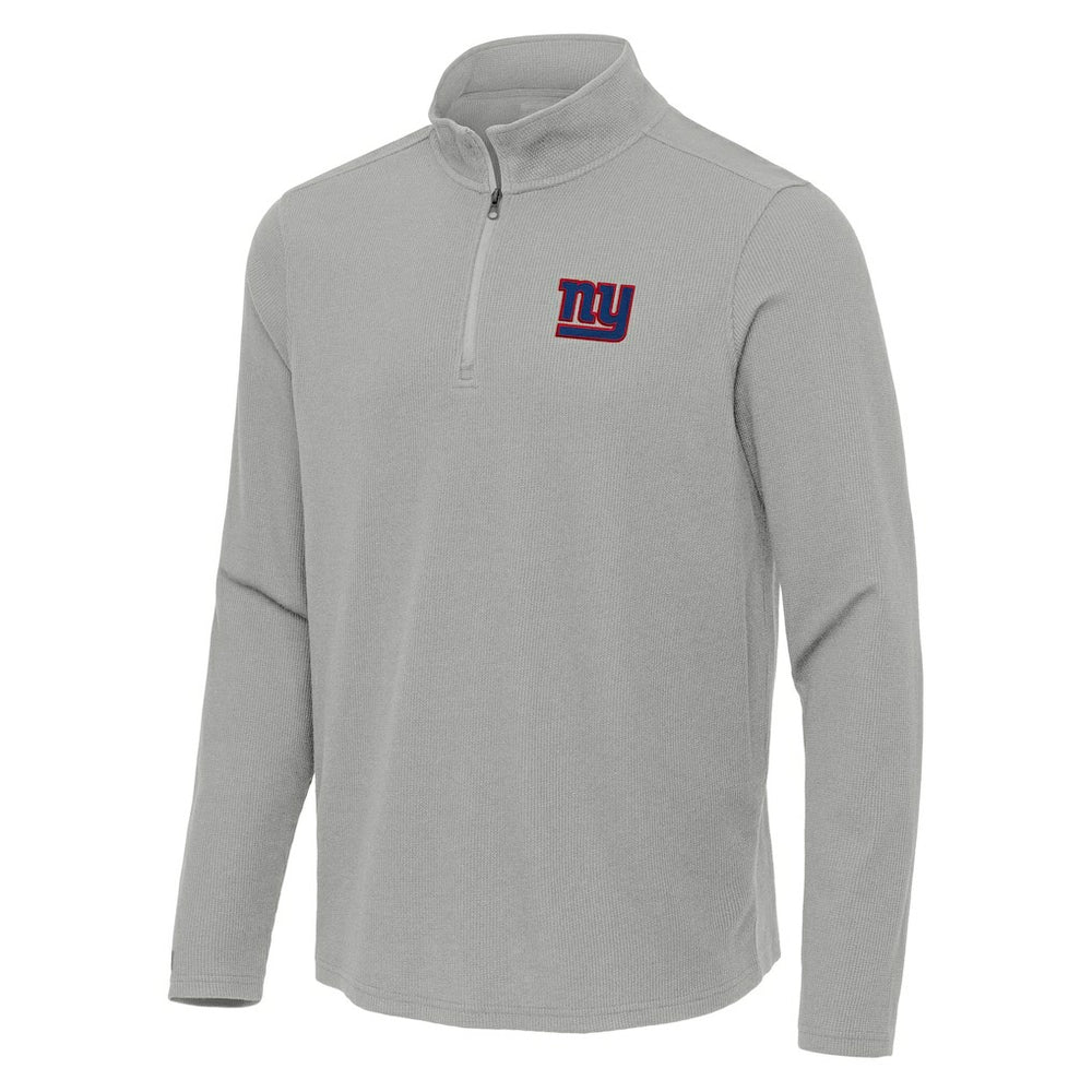 NFL New York Giants Antigua Sync Tri-Blend Quarter-Zip Pullover