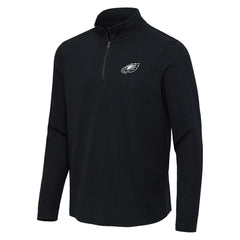NFL Philadelphia Eagles Antigua Sync Tri-Blend Quarter-Zip Pullover