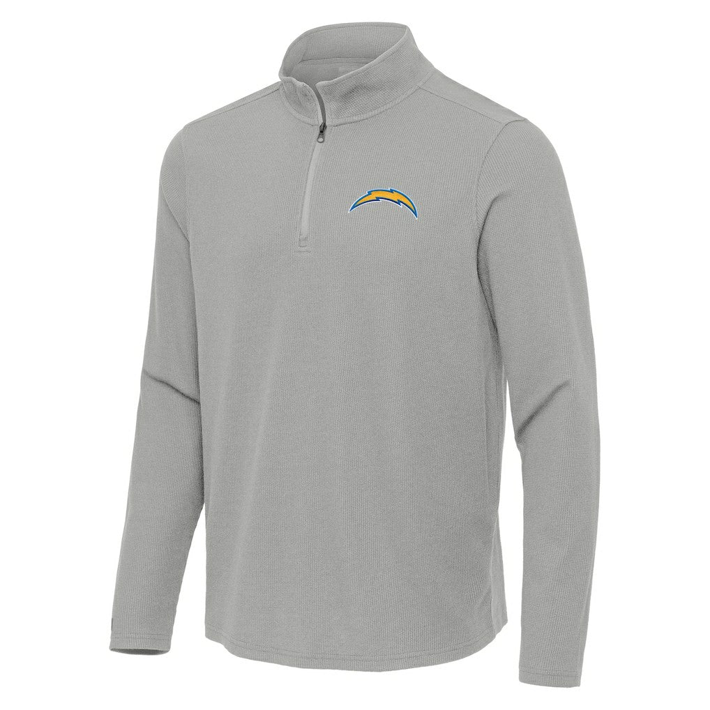 NFL Los Angeles Chargers Antigua Sync Tri-Blend Quarter-Zip Pullover