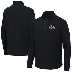 NFL Baltimore Ravens Antigua Sync Tri-Blend Quarter-Zip Pullover