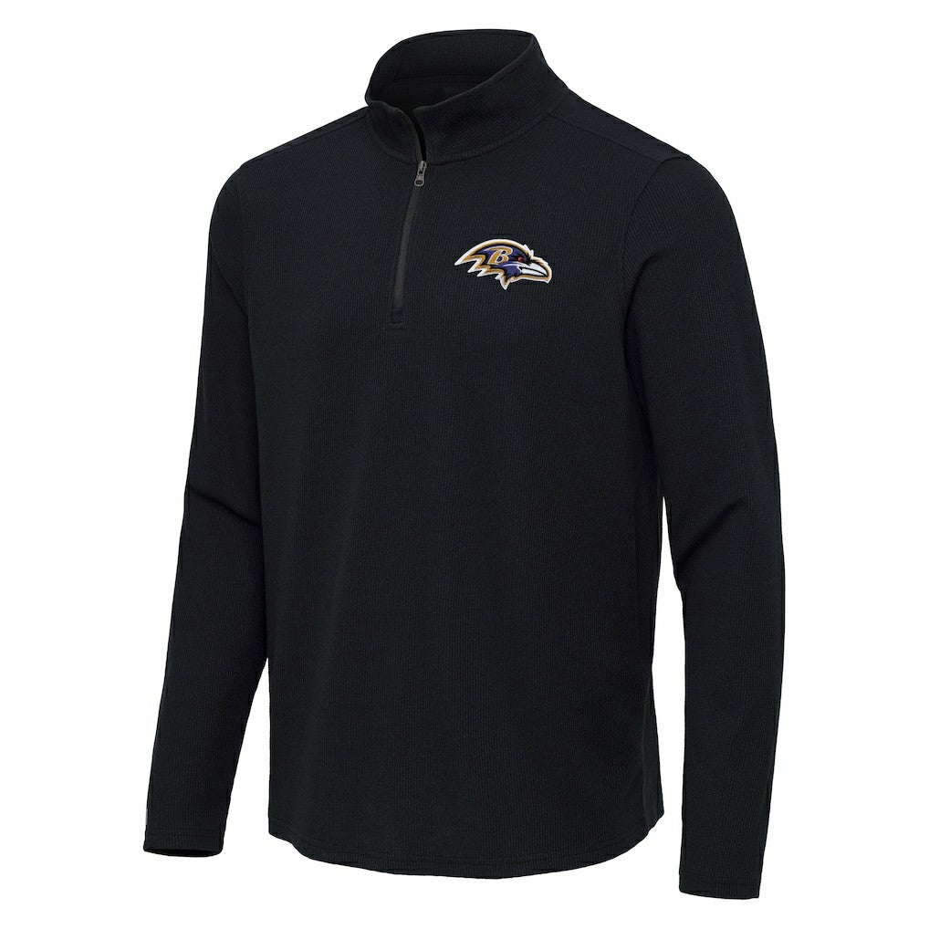 NFL Baltimore Ravens Antigua Sync Tri-Blend Quarter-Zip Pullover