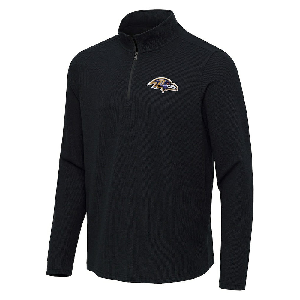 NFL Baltimore Ravens Antigua Sync Tri-Blend Quarter-Zip Pullover