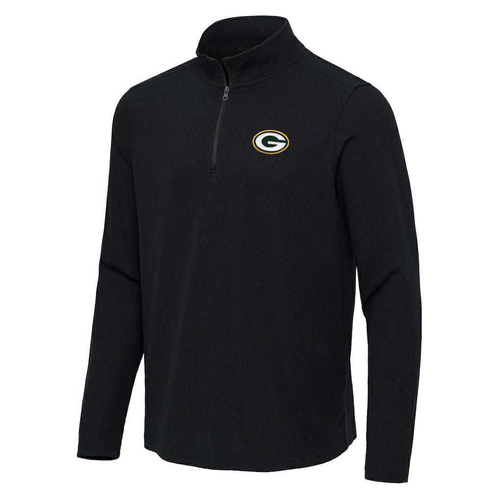 NFL Green Bay Packers Antigua Sync Tri-Blend Quarter-Zip Pullover