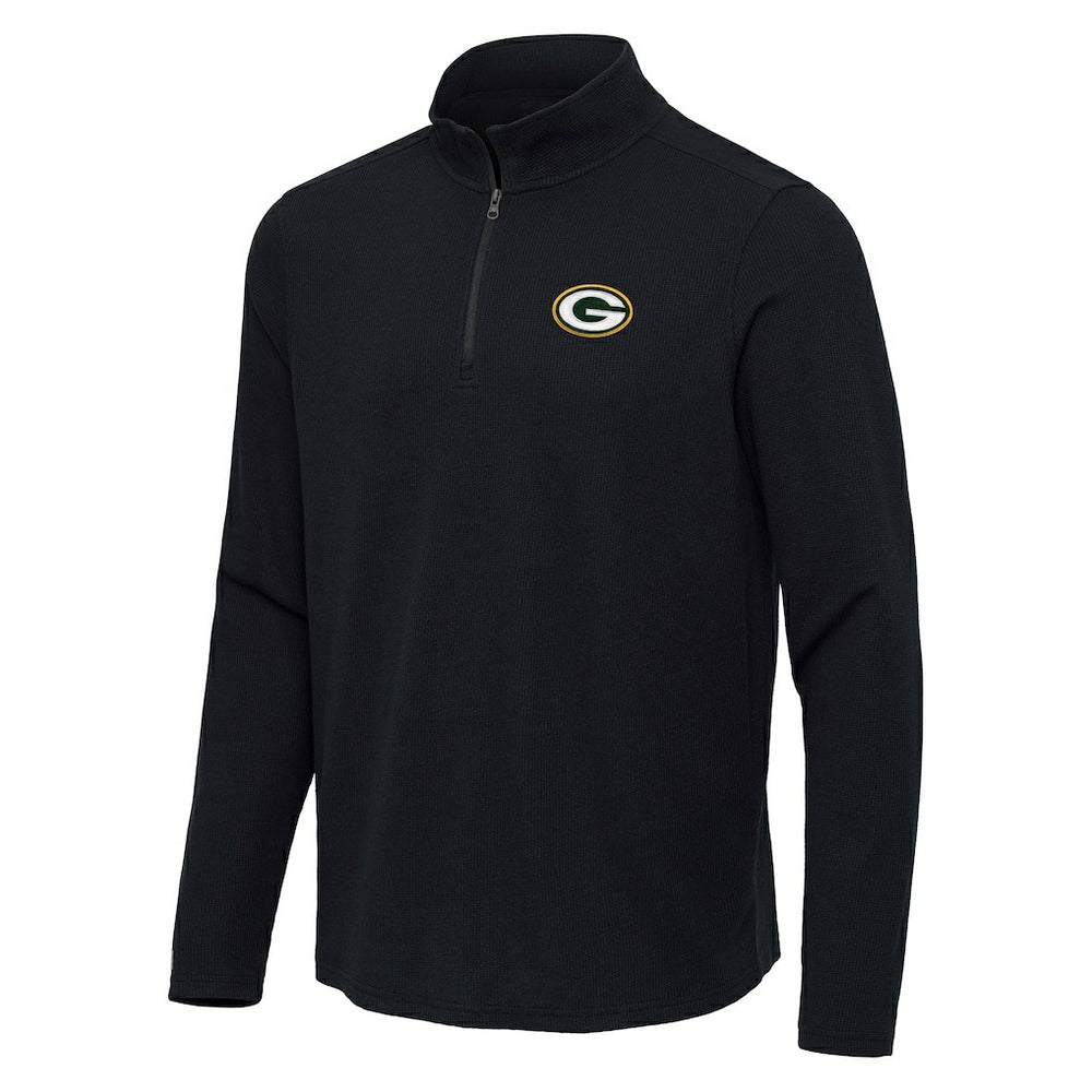 NFL Green Bay Packers Antigua Sync Tri-Blend Quarter-Zip Pullover