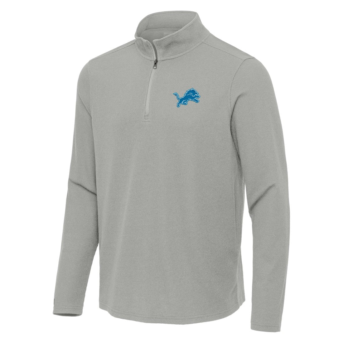 NFL Detroit Lions Antigua Sync Tri-Blend Quarter-Zip Pullover
