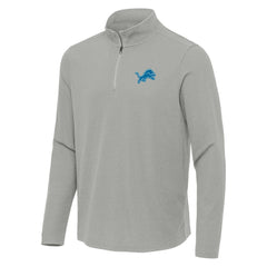 NFL Detroit Lions Antigua Sync Tri-Blend Quarter-Zip Pullover