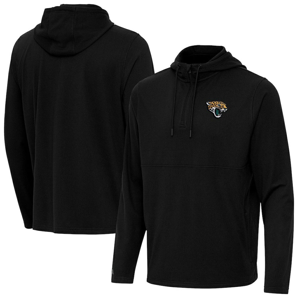 NFL Jacksonville Jaguars Antigua Connected Quarter-Zip Pullover Hoodie