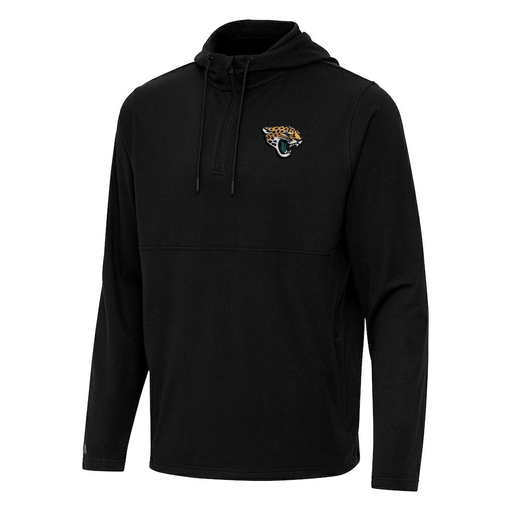 NFL Jacksonville Jaguars Antigua Connected Quarter-Zip Pullover Hoodie