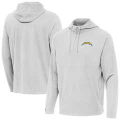 NFL Los Angeles Chargers Antigua Connected Quarter-Zip Pullover Hoodie