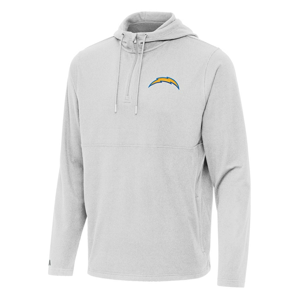 NFL Los Angeles Chargers Antigua Connected Quarter-Zip Pullover Hoodie