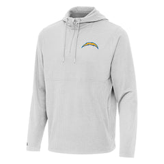 NFL Los Angeles Chargers Antigua Connected Quarter-Zip Pullover Hoodie