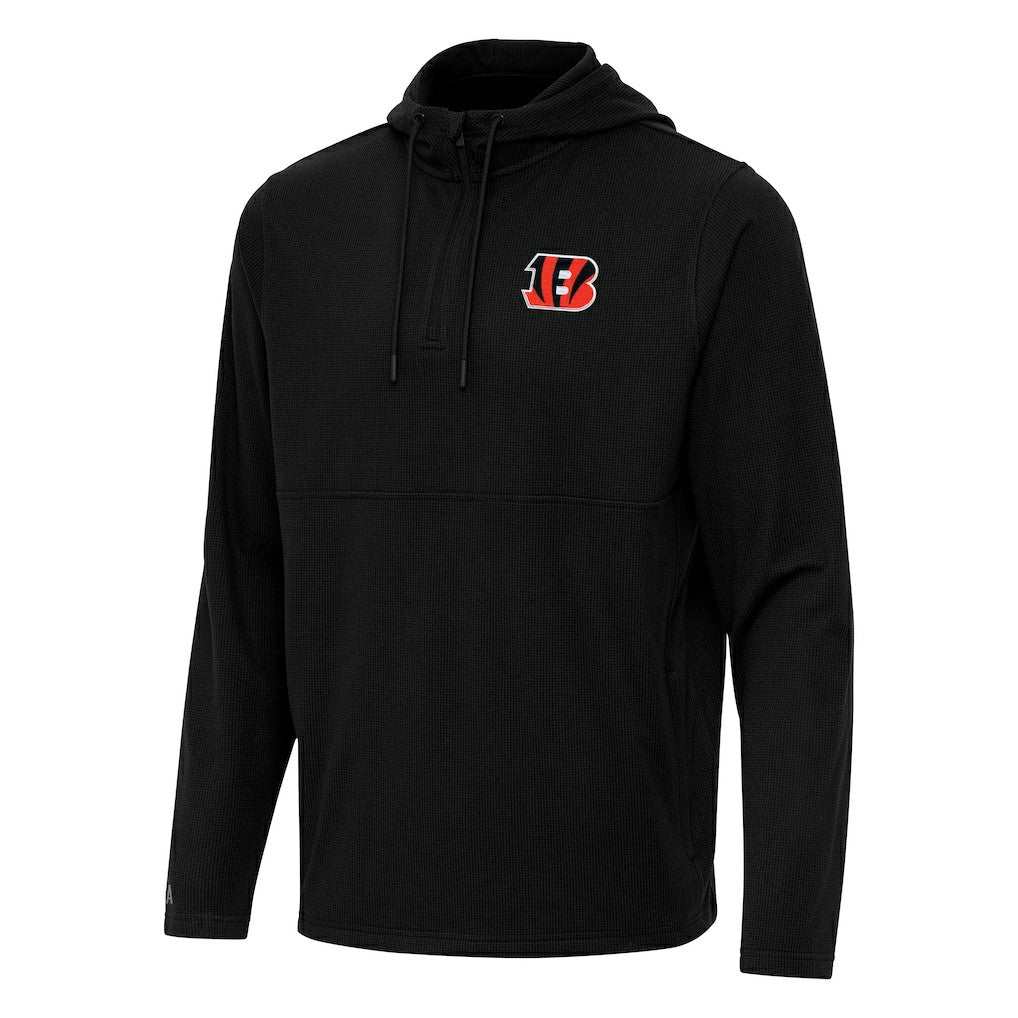 NFL Cincinnati Bengals Antigua Connected Quarter-Zip Pullover Hoodie