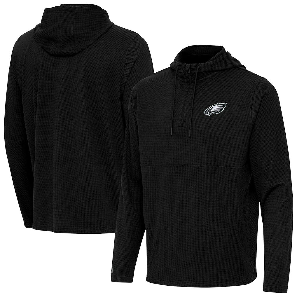 NFL Philadelphia Eagles Antigua Connected Quarter-Zip Pullover Hoodie