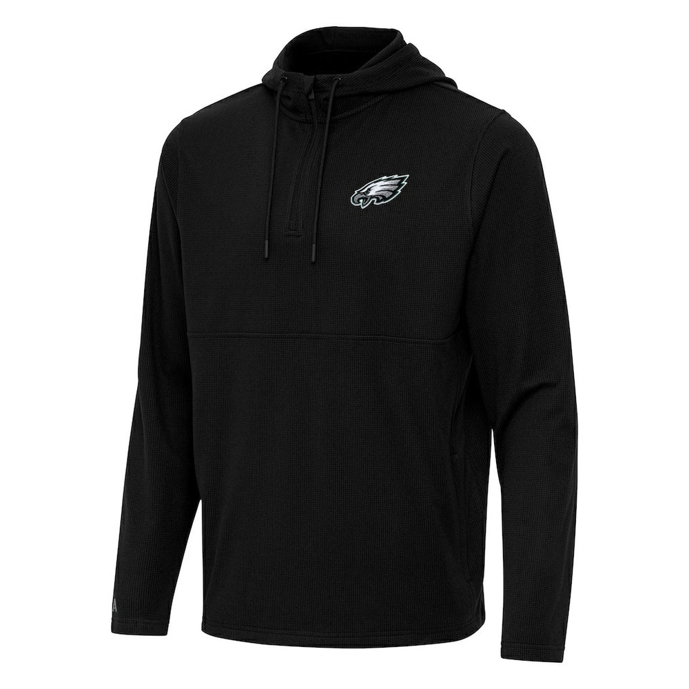 NFL Philadelphia Eagles Antigua Connected Quarter-Zip Pullover Hoodie