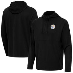 NFL Pittsburgh Steelers Antigua Connected Quarter-Zip Pullover Hoodie